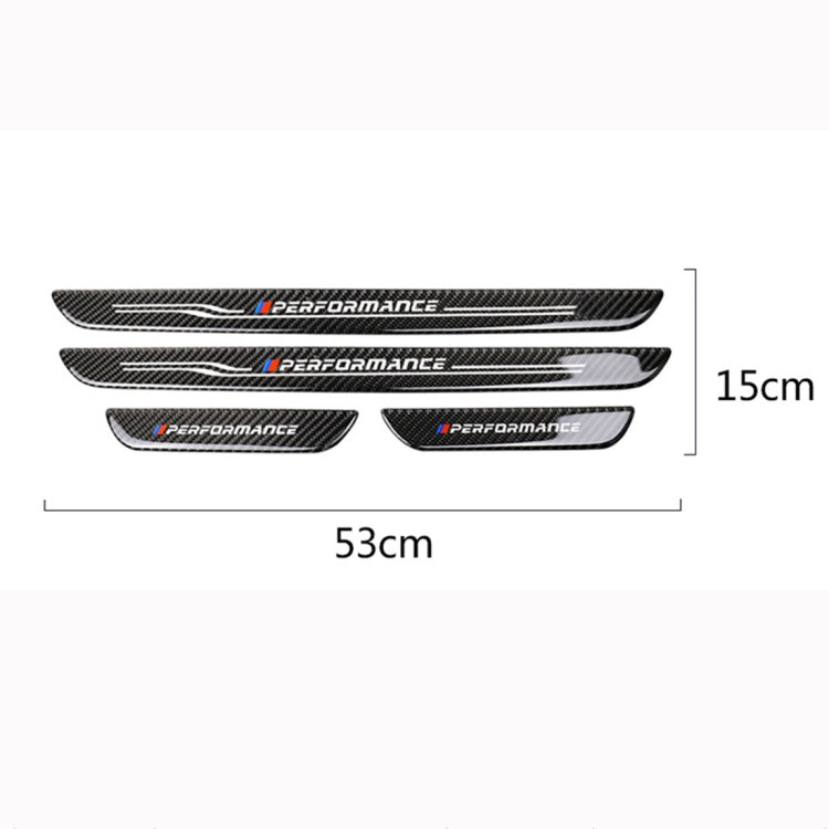 Adesivo decorativo per soglia portiera auto in fibra di carbonio di alta edizione per BMW E90 2005-2012, High Edition Door Threshold, Low Edition Door Threshold