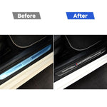 Adesivo decorativo per soglia portiera auto in fibra di carbonio di alta edizione per BMW E90 2005-2012, High Edition Door Threshold, Low Edition Door Threshold