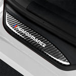 Adesivo decorativo per soglia portiera auto in fibra di carbonio di alta edizione per BMW E90 2005-2012, High Edition Door Threshold, Low Edition Door Threshold