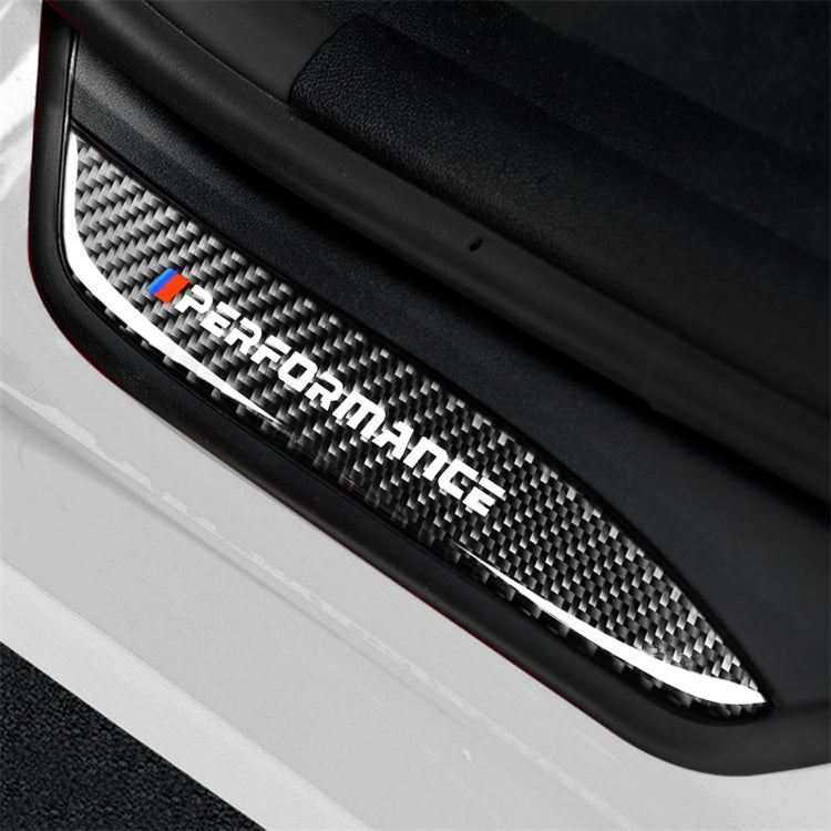 Adesivo decorativo per soglia portiera auto in fibra di carbonio di alta edizione per BMW E90 2005-2012, High Edition Door Threshold, Low Edition Door Threshold