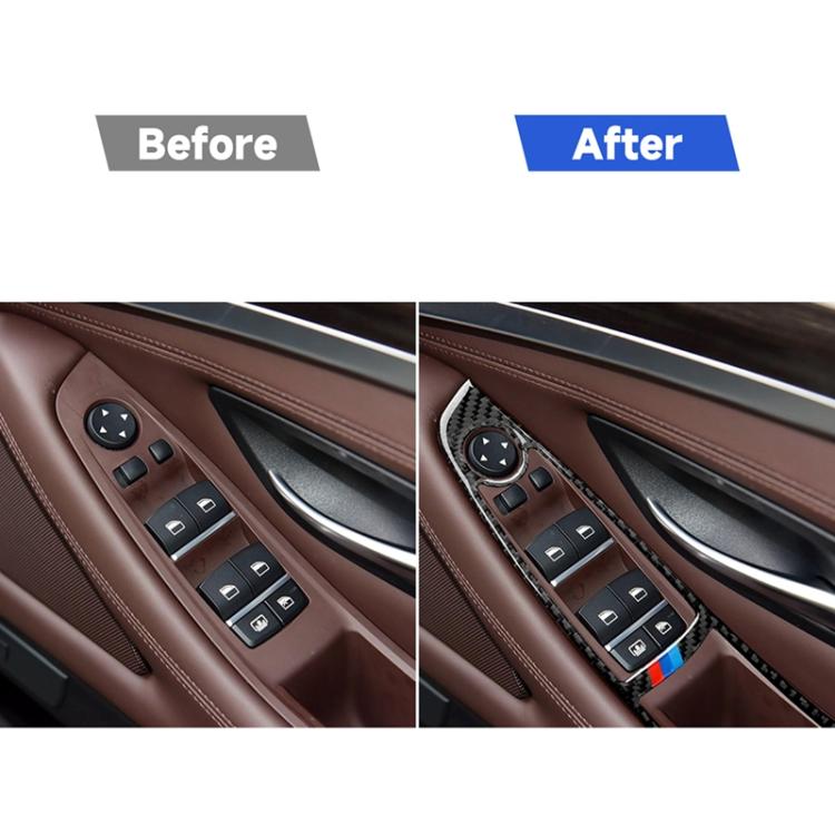 Adesivo decorativo in fibra di carbonio per BMW Serie 5 F10