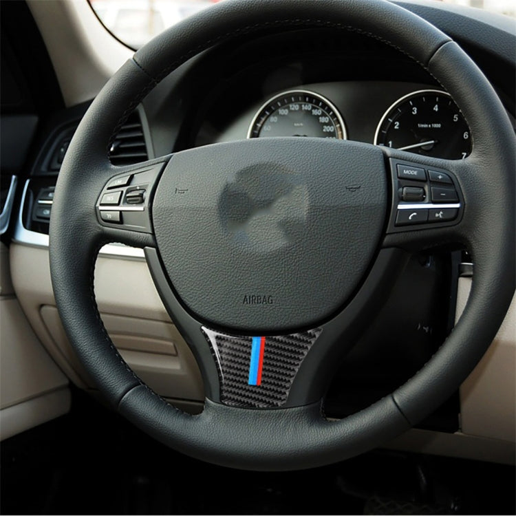 Adesivo decorativo in fibra di carbonio per volante BMW F10