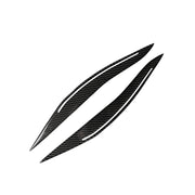 Adesivo decorativo per sopracciglia per lampada per auto in fibra di carbonio per BMW Serie 5 F10 2014-2016, Lamp Eyebrow