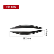 Adesivo decorativo per sopracciglia per lampada per auto in fibra di carbonio per BMW Serie 5 F10 2014-2016, Lamp Eyebrow