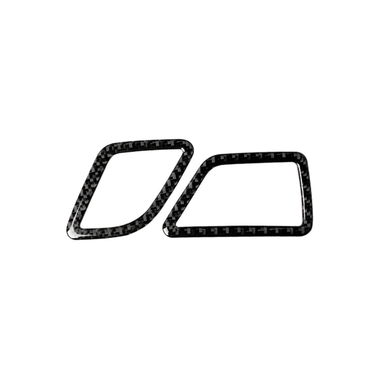 Adesivo decorativo per uscita aria strumento auto in fibra di carbonio per BMW Serie 5 F10 2011-2017, adatto per la guida a sinistra, Instrument Air Outlet