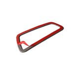 Adesivo decorativo per uscita aria strumento auto in fibra di carbonio per BMW Serie 5 F07 5GT 535i 2010-2016, adatto per la guida a sinistra, Instrument Air Outlet(Three Color), Instrument Air  Outlet