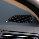 Adesivo decorativo per uscita aria strumento auto in fibra di carbonio per BMW Serie 5 F07 5GT 535i 2010-2016, adatto per la guida a sinistra, Instrument Air Outlet(Three Color), Instrument Air  Outlet