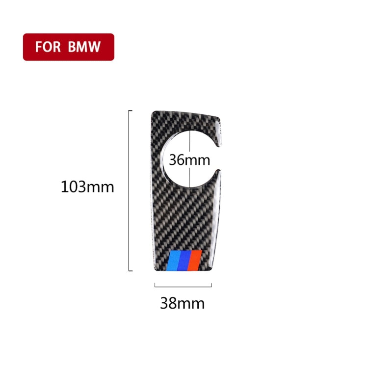 Adesivo decorativo per freno a mano per auto in fibra di carbonio sotto il pannello per BMW Serie 5 F07 F10 F25 F26 / GT X3 X4 2009-2016, adatto per la guida a sinistra, Handbrake Below Panel(Three Color), Handbrake Below Panel