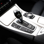 Adesivo decorativo per freno a mano per auto in fibra di carbonio sotto il pannello per BMW Serie 5 F07 F10 F25 F26 / GT X3 X4 2009-2016, adatto per la guida a sinistra, Handbrake Below Panel(Three Color), Handbrake Below Panel