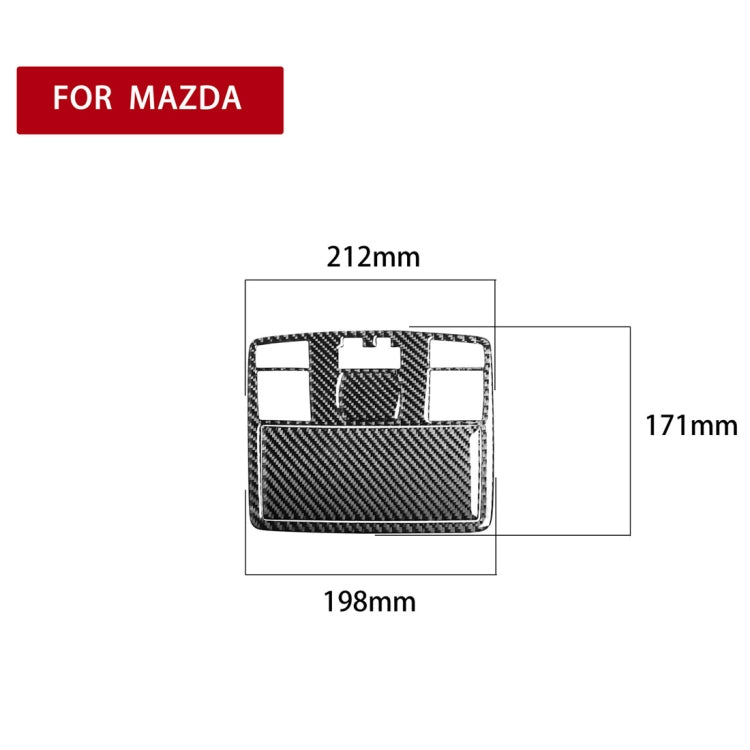 Adesivo decorativo per luce di lettura anteriore in fibra di carbonio per auto per Mazda RX8 2004-2008, guida a destra e a sinistra universale, Front Reading Light