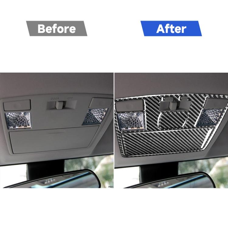 Adesivo decorativo per luce di lettura anteriore in fibra di carbonio per auto per Mazda RX8 2004-2008, guida a destra e a sinistra universale, Front Reading Light