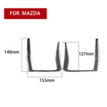 Adesivo decorativo per maniglia della porta posteriore in fibra di carbonio per auto da 2 pezzi per Mazda RX8 2004-2008, guida a destra e a sinistra universale, Rear Door Handle
