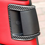 Adesivo decorativo per maniglia della porta posteriore in fibra di carbonio per auto da 2 pezzi per Mazda RX8 2004-2008, guida a destra e a sinistra universale, Rear Door Handle