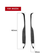 Adesivo decorativo per bracciolo posteriore in fibra di carbonio per auto da 2 pezzi per Mazda RX8 2004-2008, guida a destra e a sinistra universale, Rear Armrest
