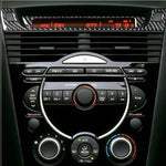 Adesivo decorativo per display informazioni in fibra di carbonio per auto da 2 pezzi per Mazda RX8 2004-2008, guida a destra e a sinistra universale, Information Display