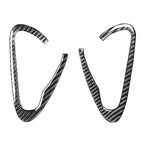 Adesivo decorativo per maniglia della porta in fibra di carbonio da 2 pezzi per Mazda RX8 2004-2008, guida a destra e a sinistra universale, Door Handle