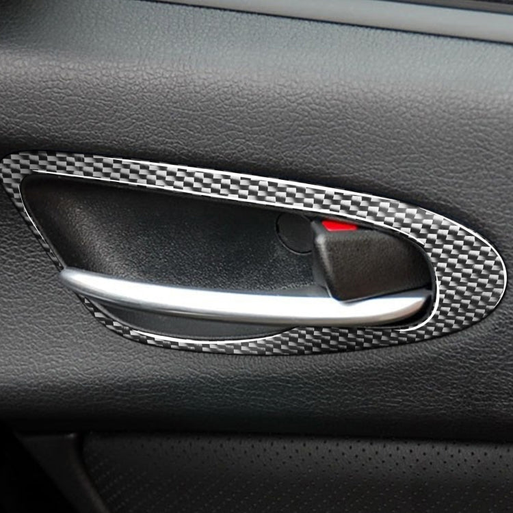 Adesivo decorativo per maniglia della porta in fibra di carbonio da 2 pezzi per Mazda RX8 2004-2008, guida a destra e a sinistra universale, Door Handle