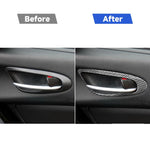 Adesivo decorativo per maniglia della porta in fibra di carbonio da 2 pezzi per Mazda RX8 2004-2008, guida a destra e a sinistra universale, Door Handle