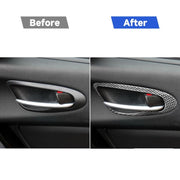 Adesivo decorativo per maniglia della porta in fibra di carbonio da 2 pezzi per Mazda RX8 2004-2008, guida a destra e a sinistra universale, Door Handle