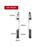 Adesivo decorativo per sedile di guida sinistro e destro in fibra di carbonio 6 in 1 per Mazda RX8 2004-2008, guida a sinistra ad alta configurazione, Left and Right Driving Seat Lift, Left Drive High-configured
