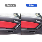 Adesivo decorativo per sedile di guida sinistro e destro in fibra di carbonio 6 in 1 per Mazda RX8 2004-2008, guida a sinistra ad alta configurazione, Left and Right Driving Seat Lift, Left Drive High-configured