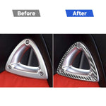 Adesivo decorativo per poggiatesta del sedile in fibra di carbonio per Mazda RX8 2004-2008, guida a destra e a sinistra universale, Seat Headrest