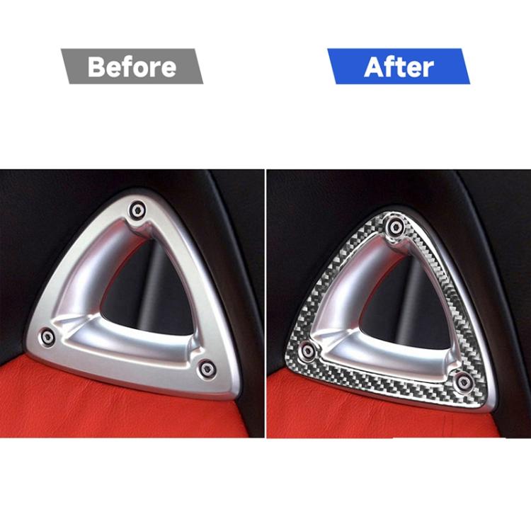 Adesivo decorativo per poggiatesta del sedile in fibra di carbonio per Mazda RX8 2004-2008, guida a destra e a sinistra universale, Seat Headrest