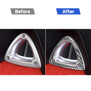 Adesivo decorativo per poggiatesta del sedile in fibra di carbonio per Mazda RX8 2004-2008, guida a destra e a sinistra universale, Seat Headrest