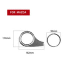Adesivo decorativo per presa d'aria sul cruscotto in fibra di carbonio per auto per Mazda RX8 2004-2008, guida a sinistra, Dashboard Air Outlet