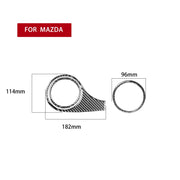 Adesivo decorativo per presa d'aria sul cruscotto in fibra di carbonio per auto per Mazda RX8 2004-2008, guida a sinistra, Dashboard Air Outlet