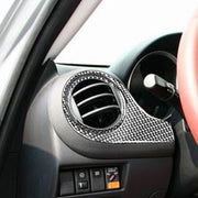 Adesivo decorativo per presa d'aria sul cruscotto in fibra di carbonio per auto per Mazda RX8 2004-2008, guida a sinistra, Dashboard Air Outlet