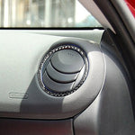 Adesivo decorativo per presa d'aria sul cruscotto in fibra di carbonio per auto per Mazda RX8 2004-2008, guida a sinistra, Dashboard Air Outlet