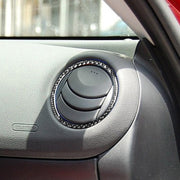 Adesivo decorativo per presa d'aria sul cruscotto in fibra di carbonio per auto per Mazda RX8 2004-2008, guida a sinistra, Dashboard Air Outlet
