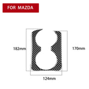 Adesivo decorativo per portabicchieri per corrimano in fibra di carbonio per auto per Mazda RX8 2004-2008, guida a sinistra, Handrail Cup Holder