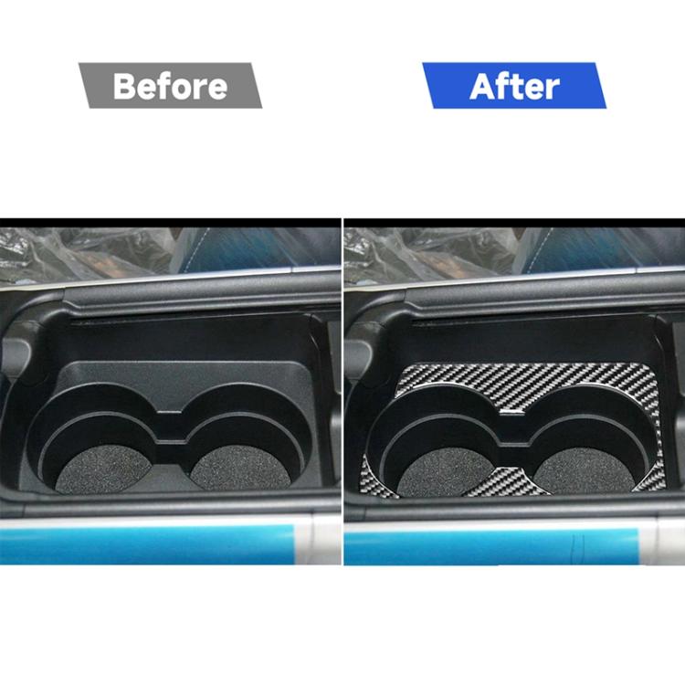 Adesivo decorativo per portabicchieri per corrimano in fibra di carbonio per auto per Mazda RX8 2004-2008, guida a sinistra, Handrail Cup Holder