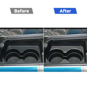 Adesivo decorativo per portabicchieri per corrimano in fibra di carbonio per auto per Mazda RX8 2004-2008, guida a sinistra, Handrail Cup Holder