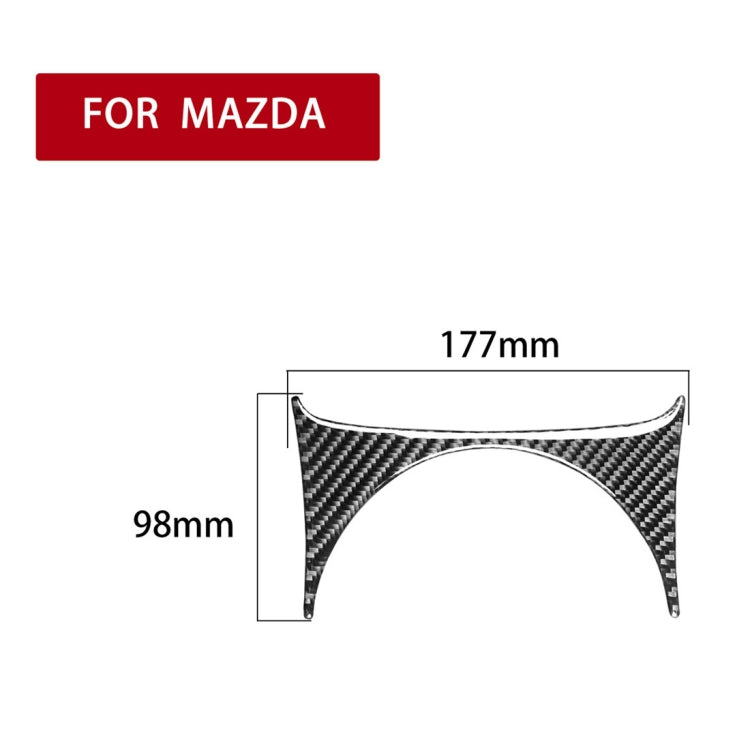 Adesivo decorativo superiore per console di posizione del cambio in fibra di carbonio per auto per Mazda RX8 2004-2008, guida a destra e a sinistra universale, Gear Position Console Upper