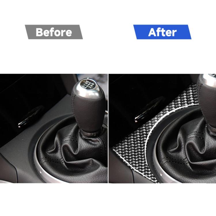 Adesivo decorativo superiore per console di posizione del cambio in fibra di carbonio per auto per Mazda RX8 2004-2008, guida a destra e a sinistra universale, Gear Position Console Upper
