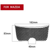 Adesivo decorativo per pannello portaoggetti in fibra di carbonio per auto per Mazda RX8 2004-2008, guida a destra e a sinistra universale, Storage Box Panel