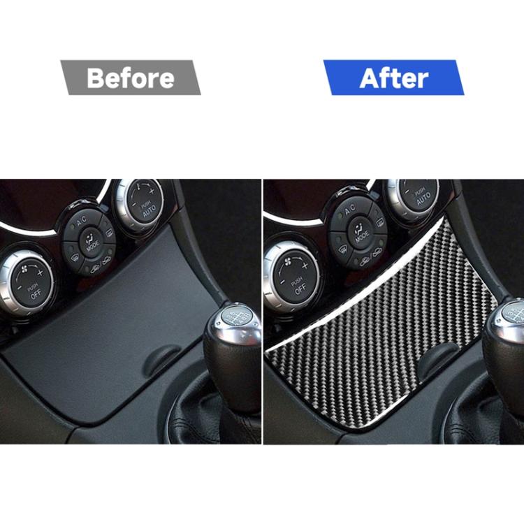 Adesivo decorativo per pannello portaoggetti in fibra di carbonio per auto per Mazda RX8 2004-2008, guida a destra e a sinistra universale, Storage Box Panel
