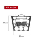 Adesivo decorativo per pannello multimediale per cruscotto in fibra di carbonio 3 in 1 per Mazda RX8 2004-2008, guida a destra e a sinistra universale, Dashboard Multimedia Panel