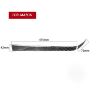Adesivo decorativo per portaoggetti lato passeggero in fibra di carbonio 2 in 1 per Mazda RX8 2004-2008, guida a destra e a sinistra universale, Passenger Side Storage