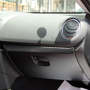 Adesivo decorativo per portaoggetti lato passeggero in fibra di carbonio 2 in 1 per Mazda RX8 2004-2008, guida a destra e a sinistra universale, Passenger Side Storage