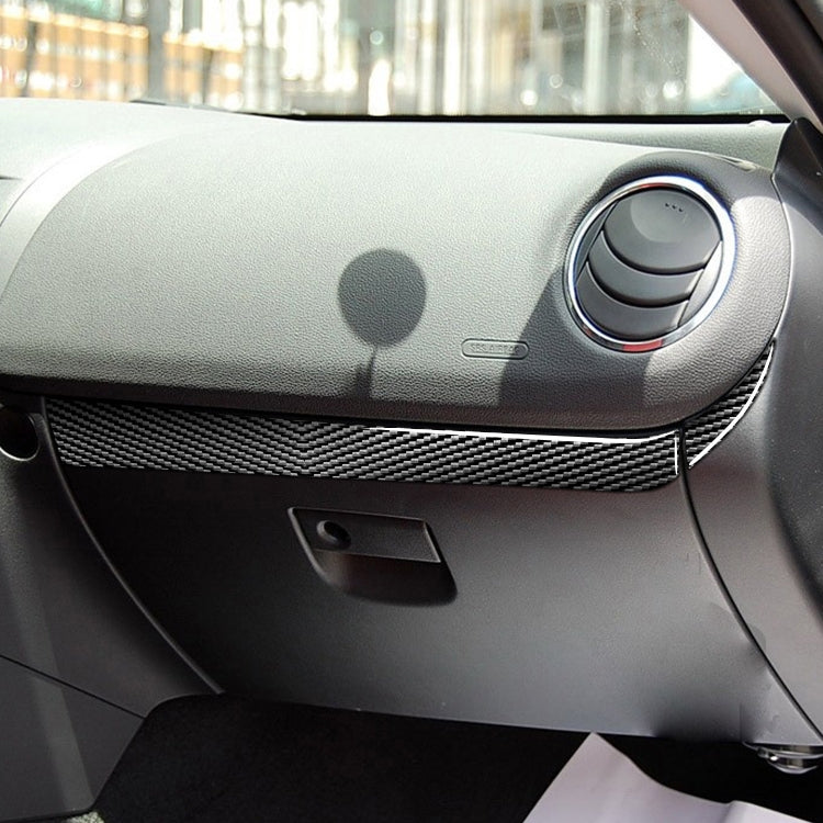 Adesivo decorativo per portaoggetti lato passeggero in fibra di carbonio 2 in 1 per Mazda RX8 2004-2008, guida a destra e a sinistra universale, Passenger Side Storage