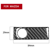 Adesivo decorativo per maniglia vano portaoggetti in fibra di carbonio per auto per Mazda RX8 2004-2008, guida a destra e a sinistra universale, Glove Box Storage Box Handle