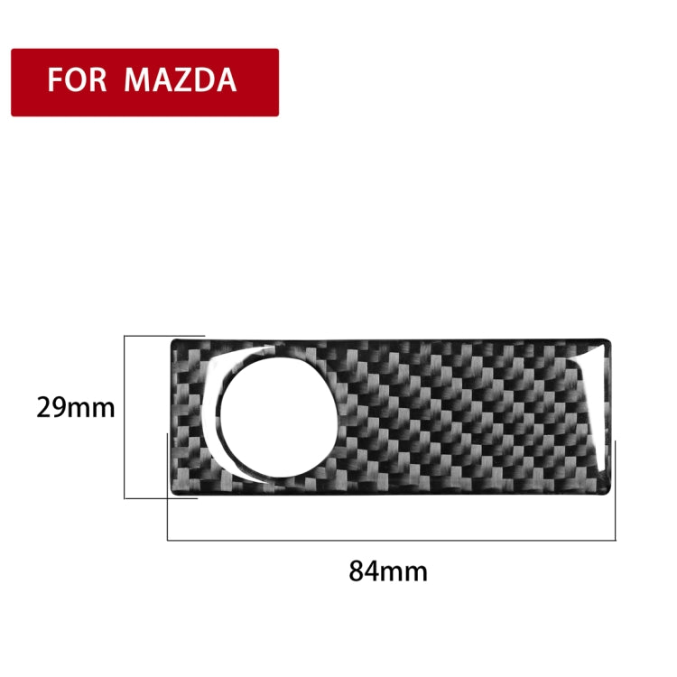 Adesivo decorativo per maniglia vano portaoggetti in fibra di carbonio per auto per Mazda RX8 2004-2008, guida a destra e a sinistra universale, Glove Box Storage Box Handle
