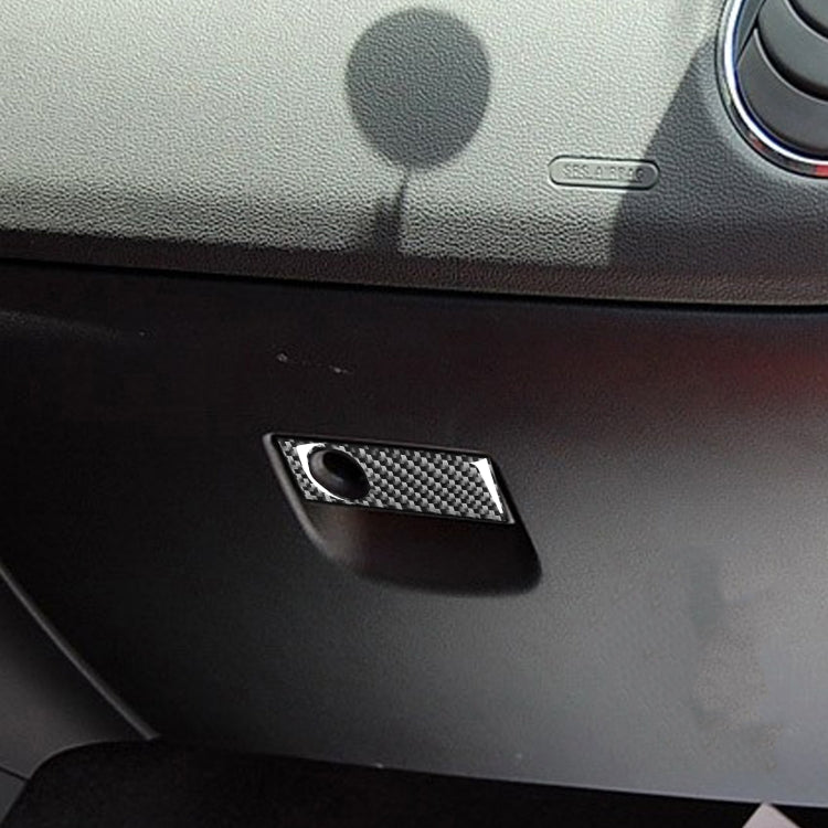 Adesivo decorativo per maniglia vano portaoggetti in fibra di carbonio per auto per Mazda RX8 2004-2008, guida a destra e a sinistra universale, Glove Box Storage Box Handle