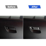 Adesivo decorativo per maniglia vano portaoggetti in fibra di carbonio per auto per Mazda RX8 2004-2008, guida a destra e a sinistra universale, Glove Box Storage Box Handle