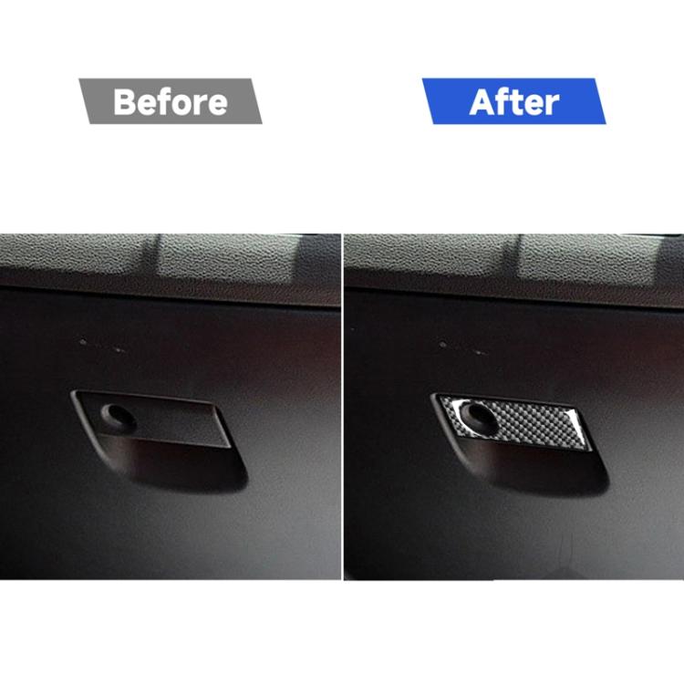 Adesivo decorativo per maniglia vano portaoggetti in fibra di carbonio per auto per Mazda RX8 2004-2008, guida a destra e a sinistra universale, Glove Box Storage Box Handle