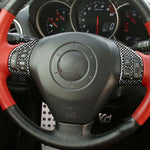 Adesivo decorativo per volante in fibra di carbonio da 2 pezzi per Mazda RX8 2004-2008, guida a destra e a sinistra universale, Steering Wheel A